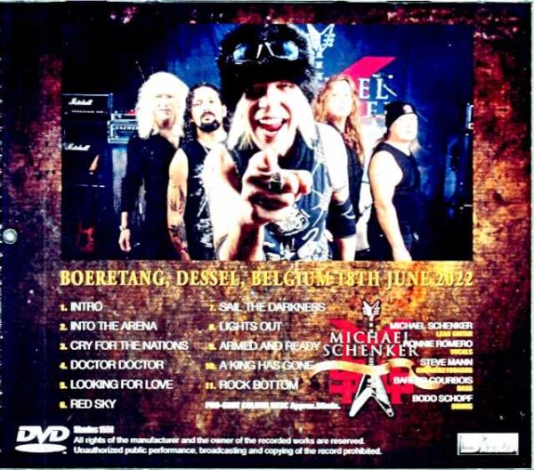 Michael Schenker Group Michael Schenker/Belgium 2022 - Image 2