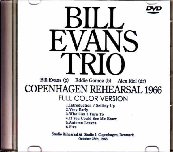 Bill Evans Trio Bill Evans/Denmark 1966 Rehearsals AI Full Color Edition - Image 2