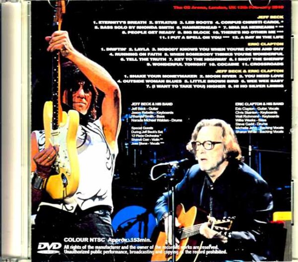 Eric Clapton Jeff Beck Eric Clapton Jeff Beck/London,UK 2010 Complete - Image 2
