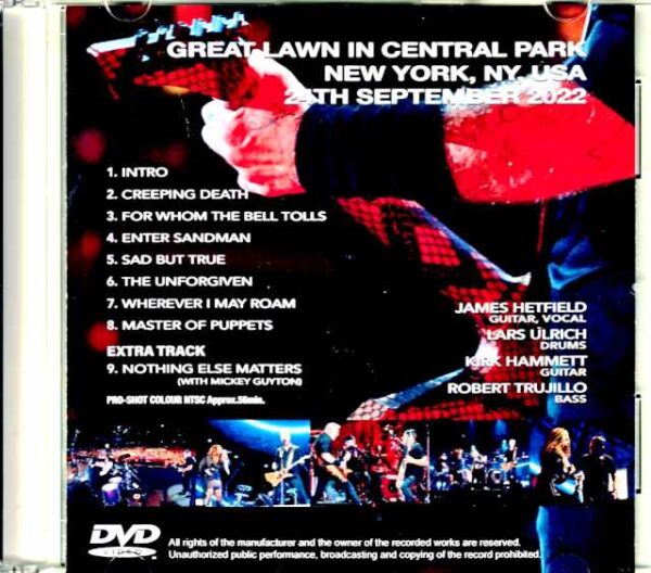 Metallica/NY,USA 2022 & more - Image 2