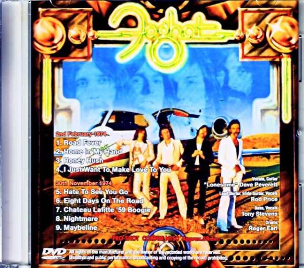 Foghat/Germany 1974 2Days Jewel Version - Image 2