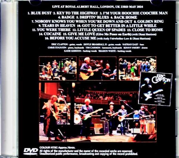 Eric Clapton/London,UK 5.23.2024 Jewel Version - Image 2