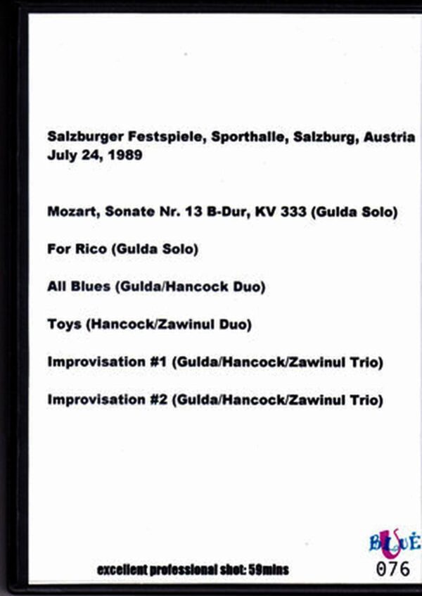 Friedrich Gulda,Herbie Hancock,Joe Zawinul/Austria 89 - Image 2