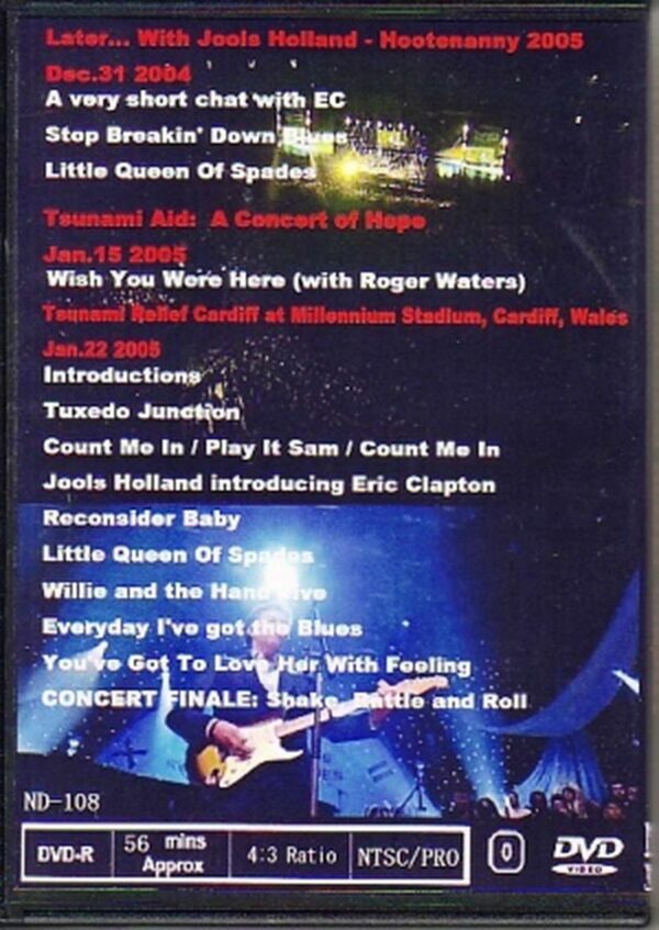 Eric Clapton/Holland 2005 & Tsunami Aid - Image 2