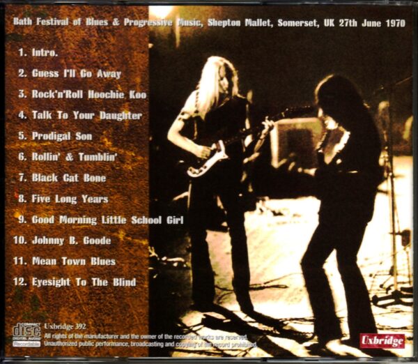Johnny Winter/UK 1970 - Image 2