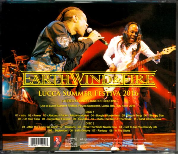EW & F Earth, Wind & Fire/Italy 2016 - Image 2