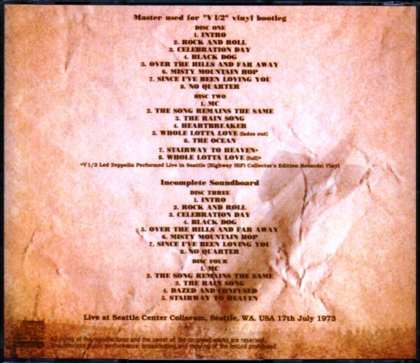 Led Zeppelin/WA, USA 1973 2 Source Archives - Image 2