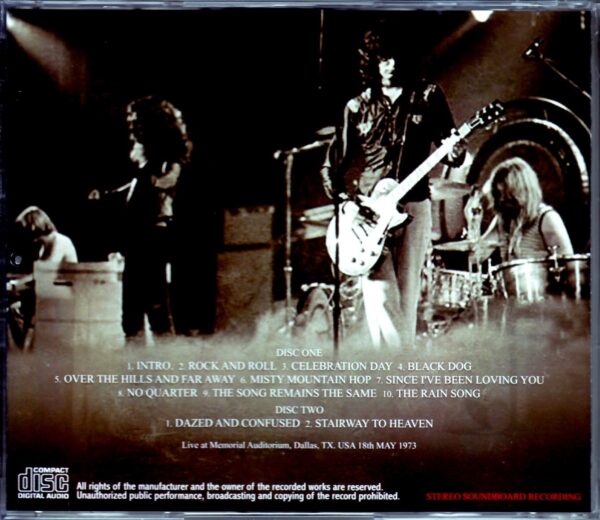 Led Zeppelin/TX, USA 1973 - Image 2
