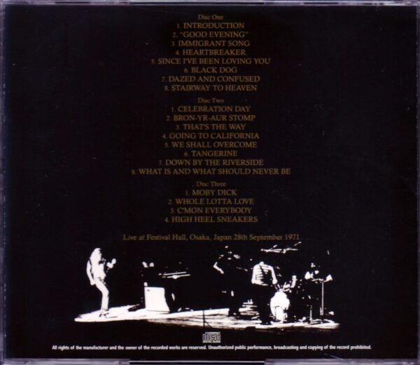 Led Zeppelin/Osaka,Japan 9.28.1971 - Image 2