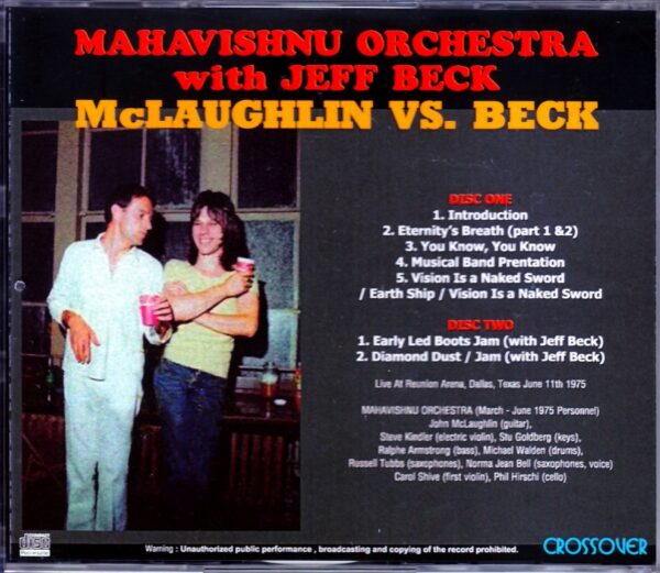 Mahavishnu Orchestra, John McLauglin, Jeff Beck/TX, USA 1975 - Image 2