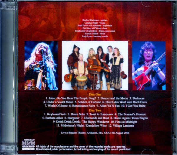 Blackmore’s Night/MA,USA 2016 - Image 2