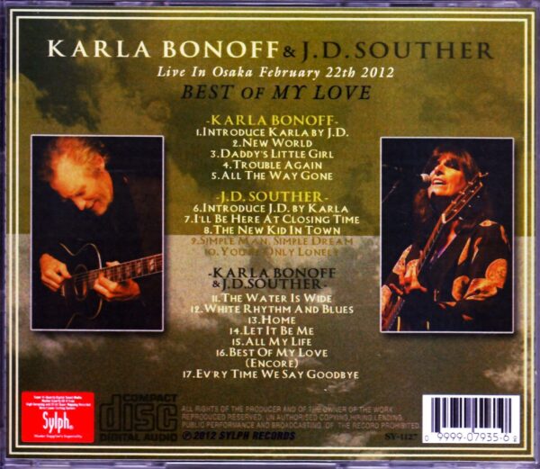 Karla Bonoff,J.D.Souther/Osaka,Japan 2012 - Image 2