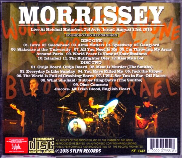 Morrissey/Israel 2016 - Image 2