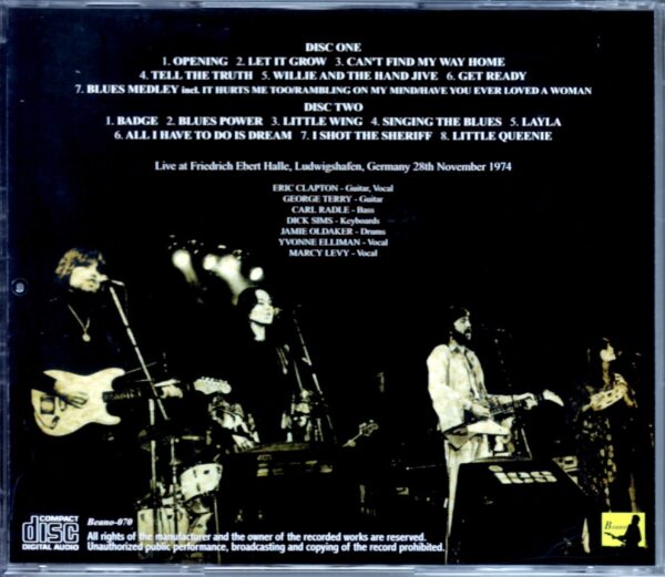 Eric Clapton/Germany 1974 - Image 2