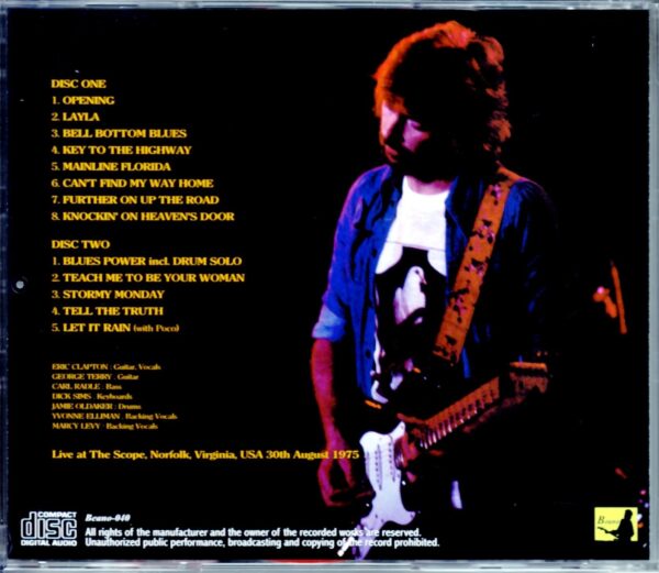 Eric Clapton/Va, USA 1975 - Image 2