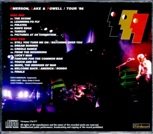 EL & P Emerson,Lake & Powell/Unknown Date 1986 - Image 2