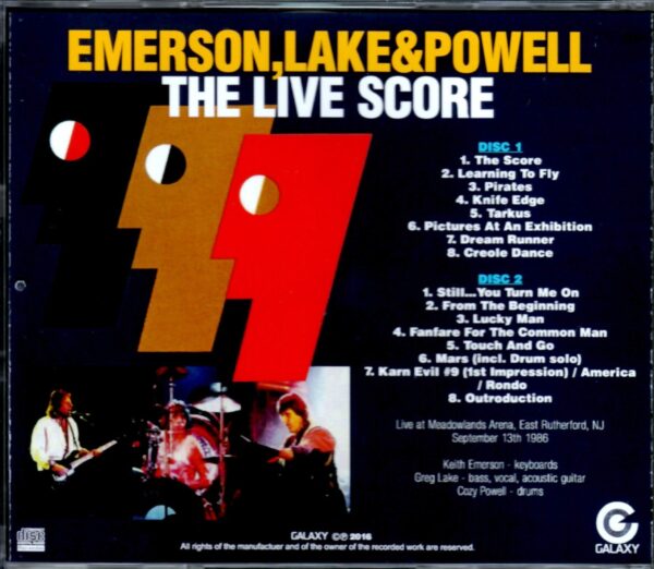 EL & P Emerson, Lake & Powell/New Jersey, USA 1986 - Image 2