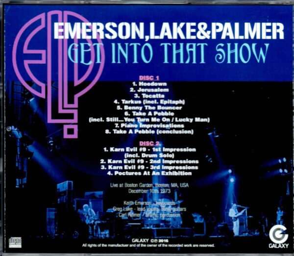 EL & P Emerson, Lake & Palmer/Massachusetts, USA 1973 - Image 2