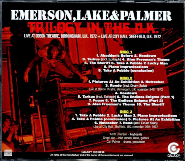 EL & P Emerson,Lake & Palmer/UK 1972 2Days - Image 2