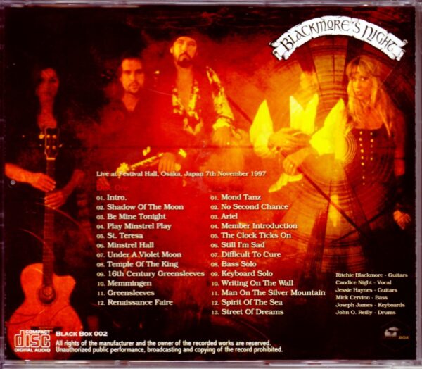 Blackmore’s Night/Osaka,Japan 1997 - Image 2