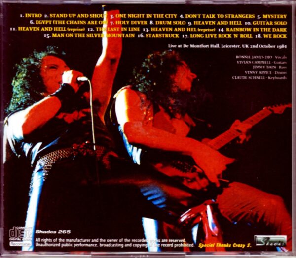 Dio/UK 10.2.1984 - Image 2