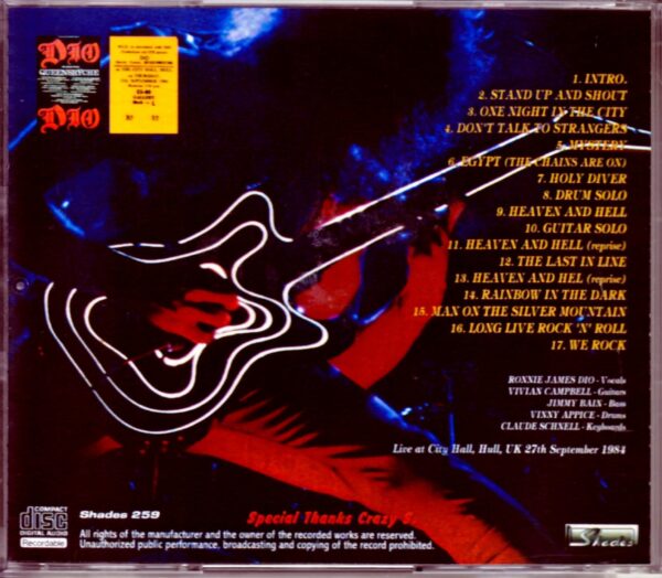 Dio/UK 9.27.1984 - Image 2