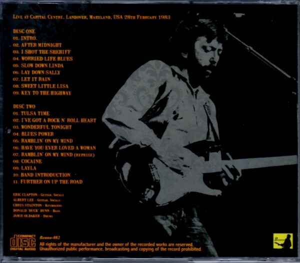 Eric Clapton/Md, USA 1983 - Image 2