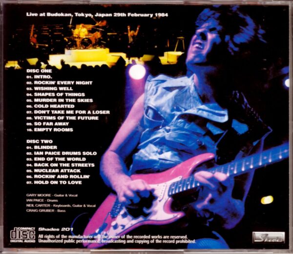 Gary Moore/Tokyo,Japan 1984 - Image 2
