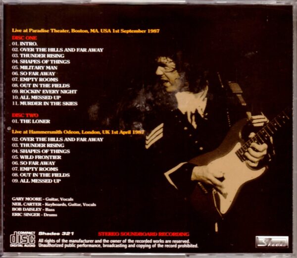 Gary Moore/Ma, USA 1987 & more - Image 2