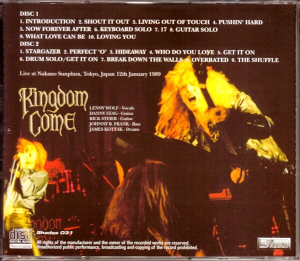 Kingdom Come/Tokyo,Japan 1989 - Image 2