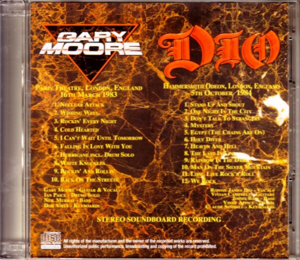 Gary Moore,Dio/London,UK 1984 - Image 2