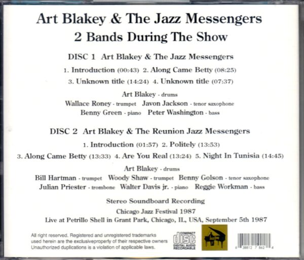 Art Blakey/Illinois,USA 1987 - Image 2