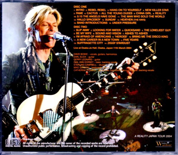 David Bowie/Osaka, Japan 2004 - Image 2
