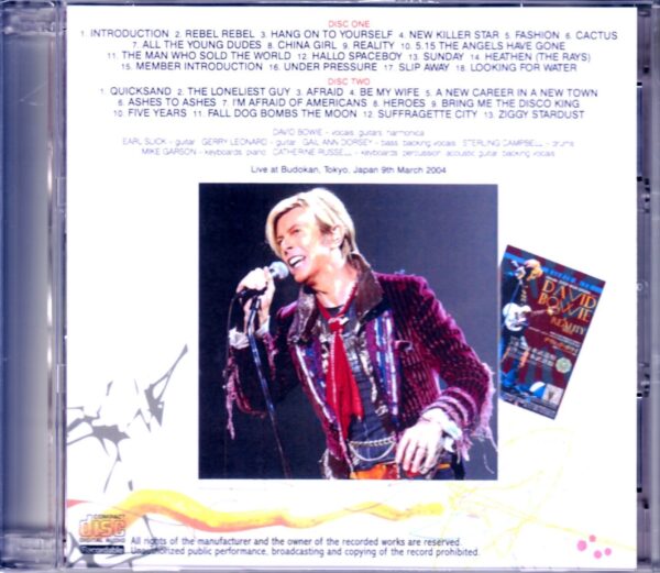 David Bowie/Tokyo,Japan 2004 - Image 2
