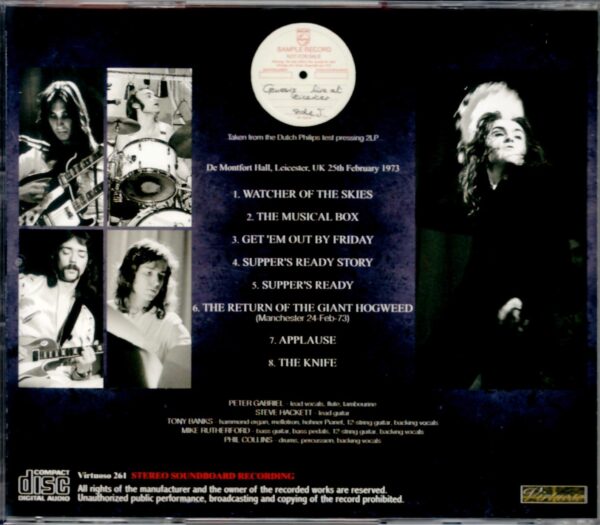 Genesis/UK 1973 Test Pressing 2LP - Image 2