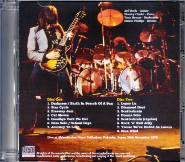 Jeff Beck,Stanley Clarke/Fukuoka,Japan 1978 - Image 2