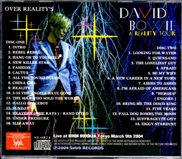 David Bowie/Tokyo,Japan 3.9.2004 - Image 2