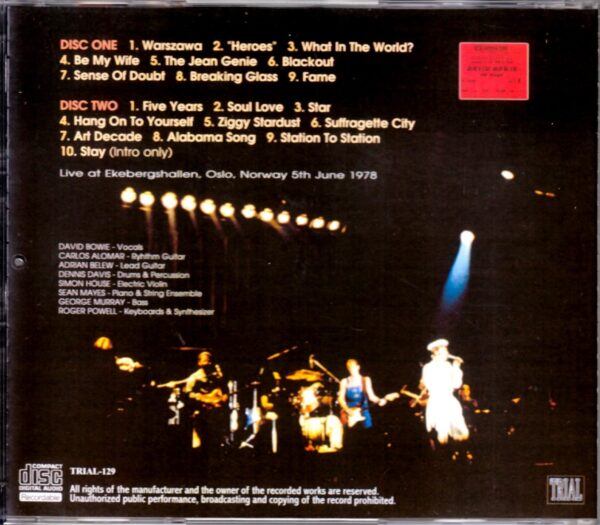 David Bowie/Norway 1978 - Image 2