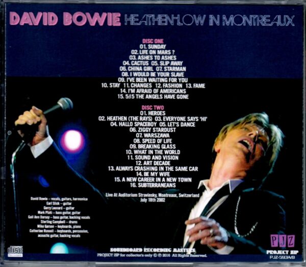 David Bowie/Switzerland 2002 - Image 2