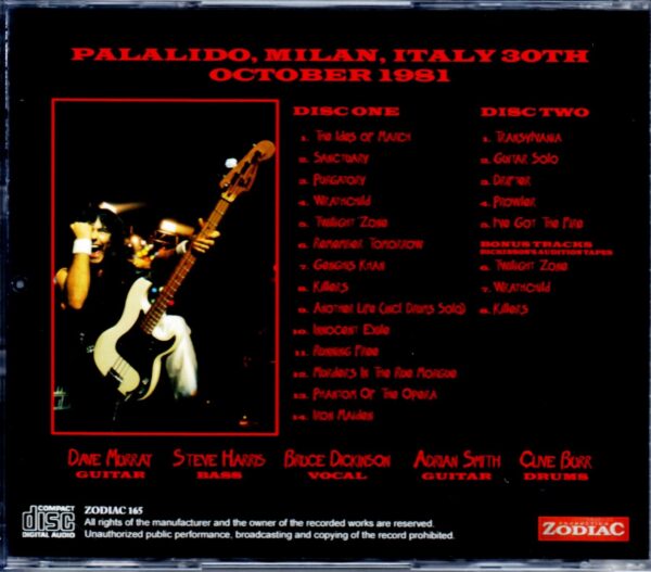 Iron Maiden/Italy 10.30.1981 - Image 2