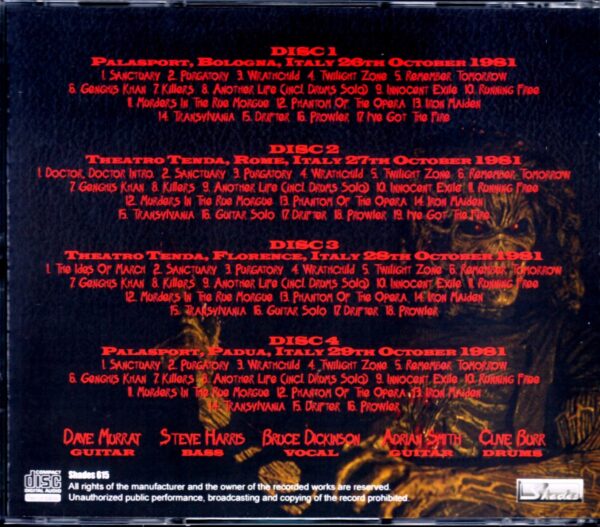 Iron Maiden/Italy October 4days 1981 - Image 2