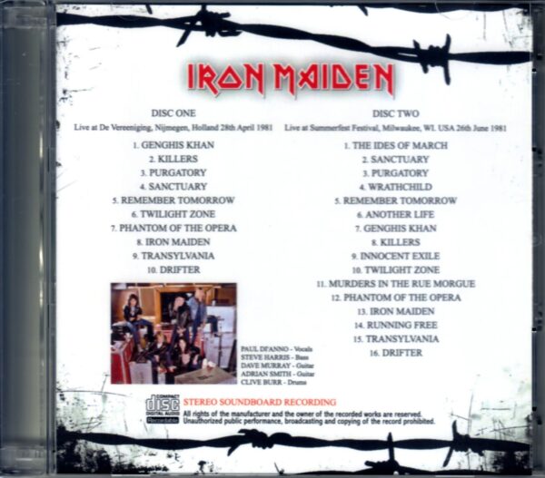 Iron Maiden/Holland 1981 & more - Image 2