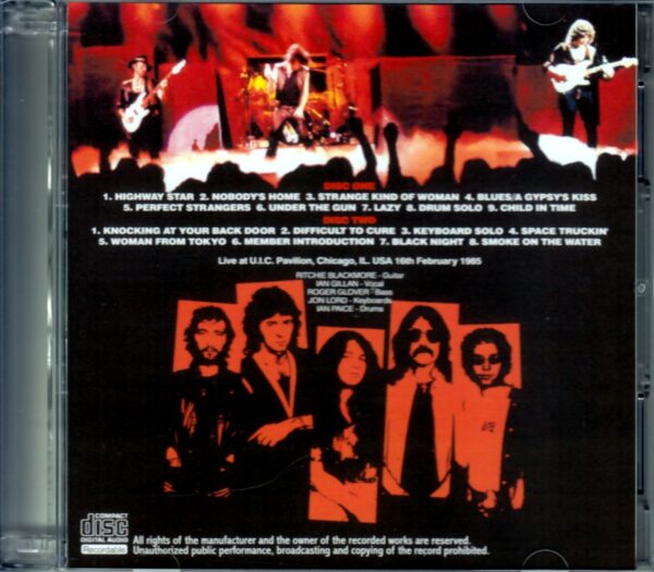 Deep Purple/Illinois,USA 2.16.1985 - Image 2