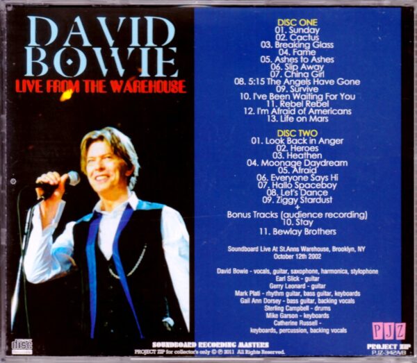 David Bowie/New York,USA 2002 - Image 2