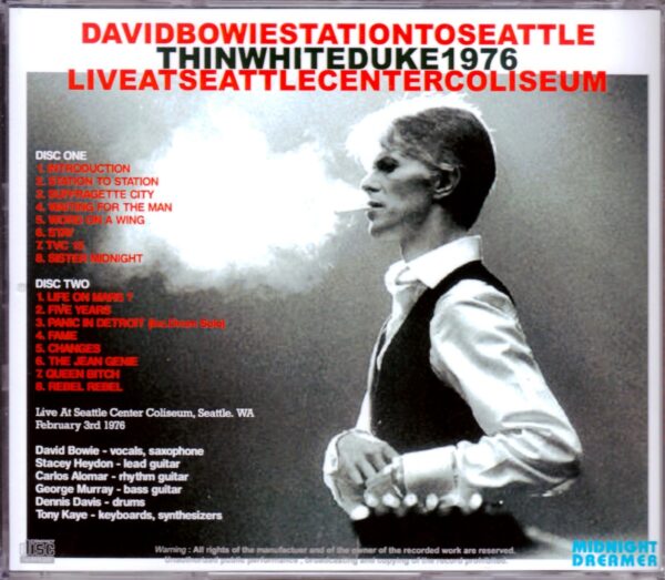 David Bowie/Washington, USA 1976 - Image 2