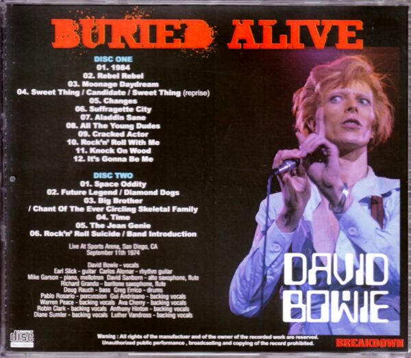 David Bowie/Ca, USA 1974 - Image 2