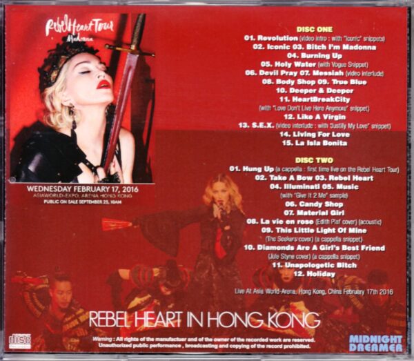 Madonna/Hong Kong 2016 - Image 2