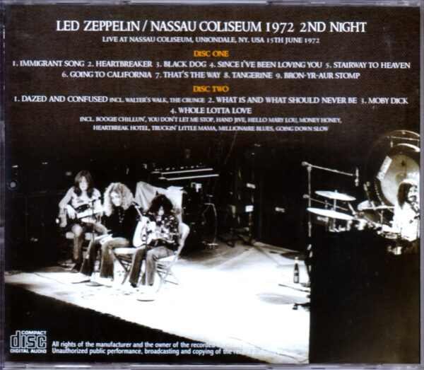 Led Zeppelin/New York, USA 6.15.1972 - Image 2