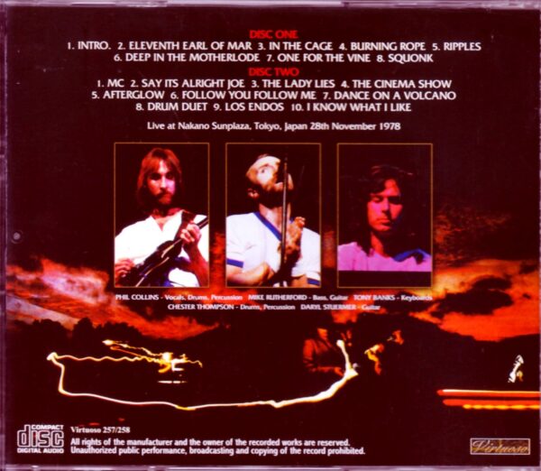 Genesis/Tokyo,Japan 11.28.1978 Definitive Master - Image 2