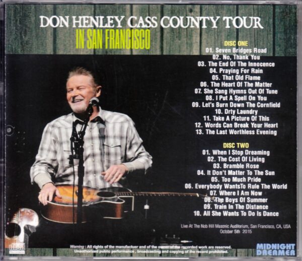 Don Henley/California,USA 2015 - Image 2